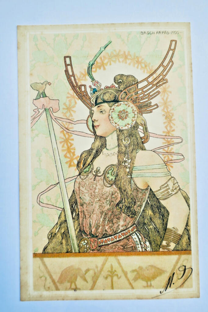 Art Nouveau Illustrierte Frau
