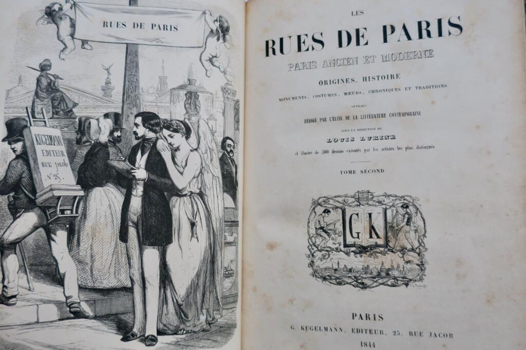 Straßen von Paris: Antikes und modernes Paris 1844