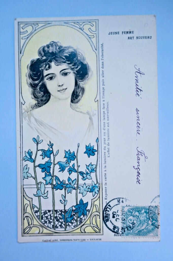 art nouveau jeune femme 1904