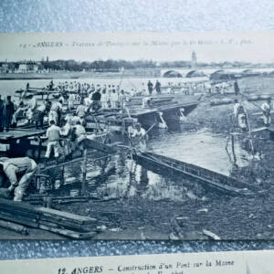Angers LOIRE Bridge Works on the Maine by the 6th Engineering 12 CPA 1915/1916