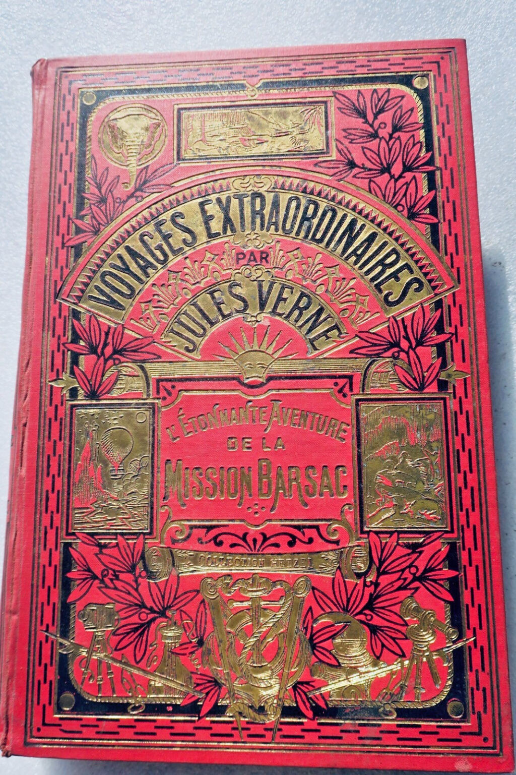 VERNE Jules L’étonnante Aventure de la Mission Barsac Hachette collection Hetzel
