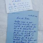 Maurice Druon lettre manuscrite autographe signée
