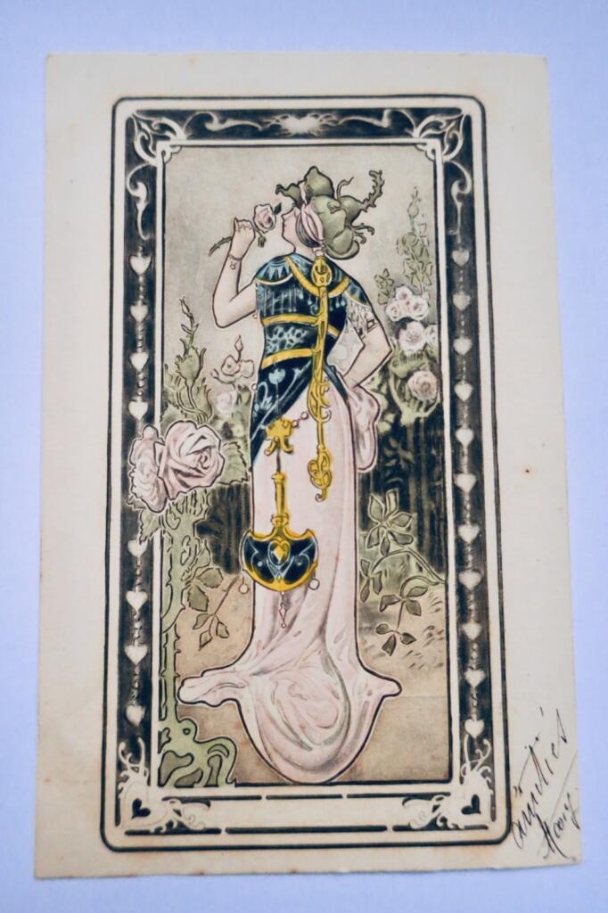 art nouveau jeune femme 1902