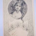 Jugendstil-Dame 1904