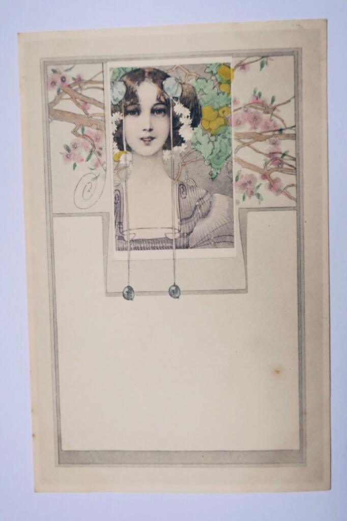 art nouveau jeune femme 1904