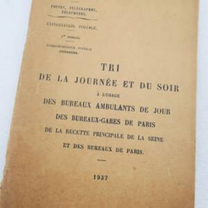 poste TRI DE LA JOURNEE ET DU SOIR A L USAGE DES BUREAUX AMBULANTS DE JOUR ...
