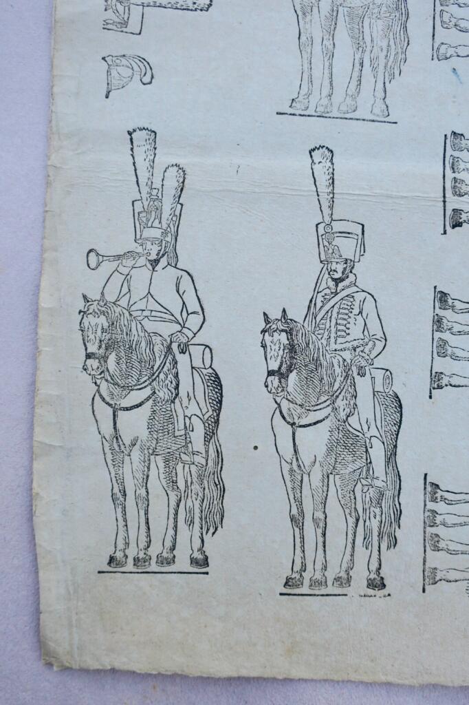 Armée imagerie de Frankfurt 35 x 42 cm. 2 gravures sur vergé