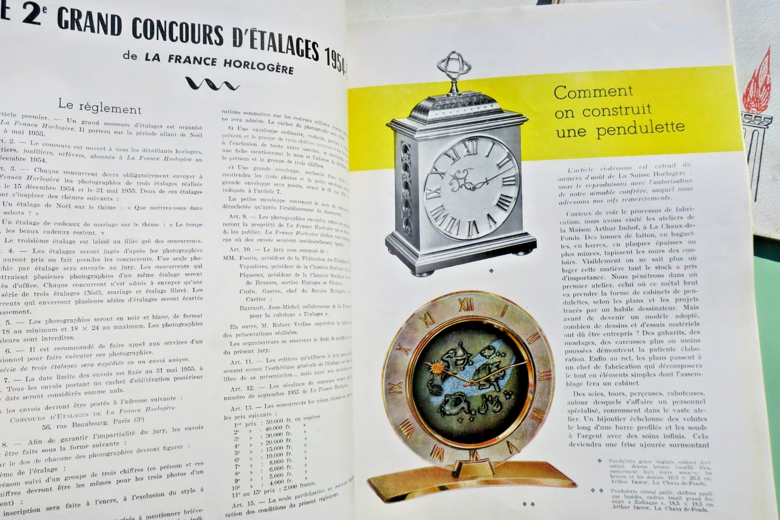Horlogerie LA FRANCE HORLOGERE 1954-55 – Image 16