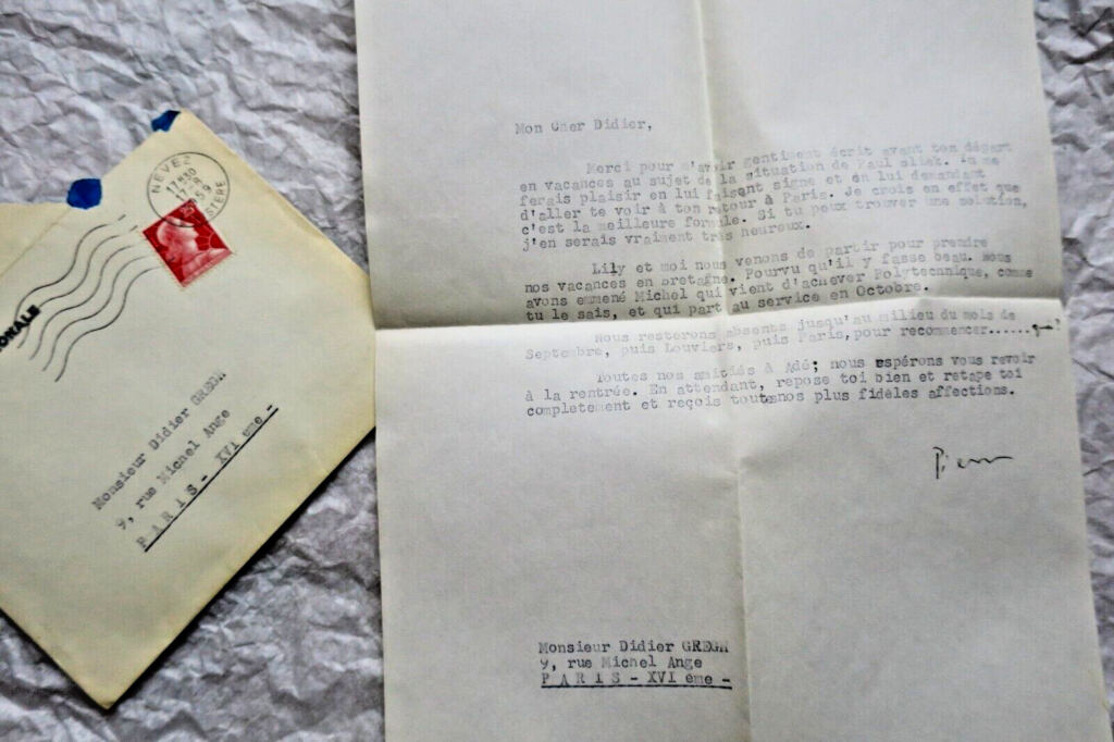 Eigenh. unterzeichneter Brief von PIERRE MENDES FRANCE