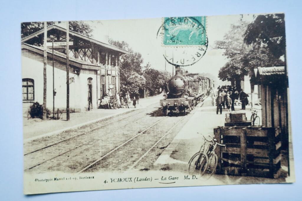 Ychoux la gare LANDES 1918