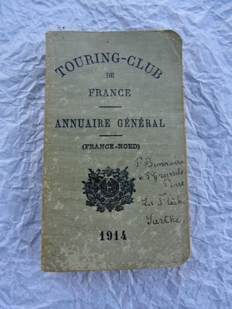 French Touring Club Directory 1914