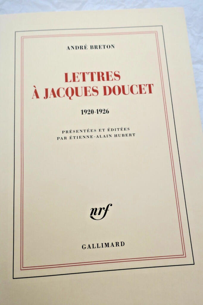 Surrealist correspondence with art patron Doucet