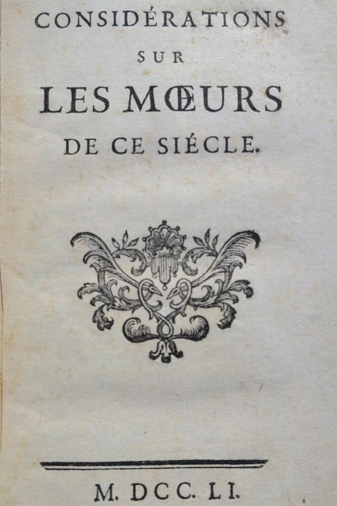Reflections on 18th-century morality and society
