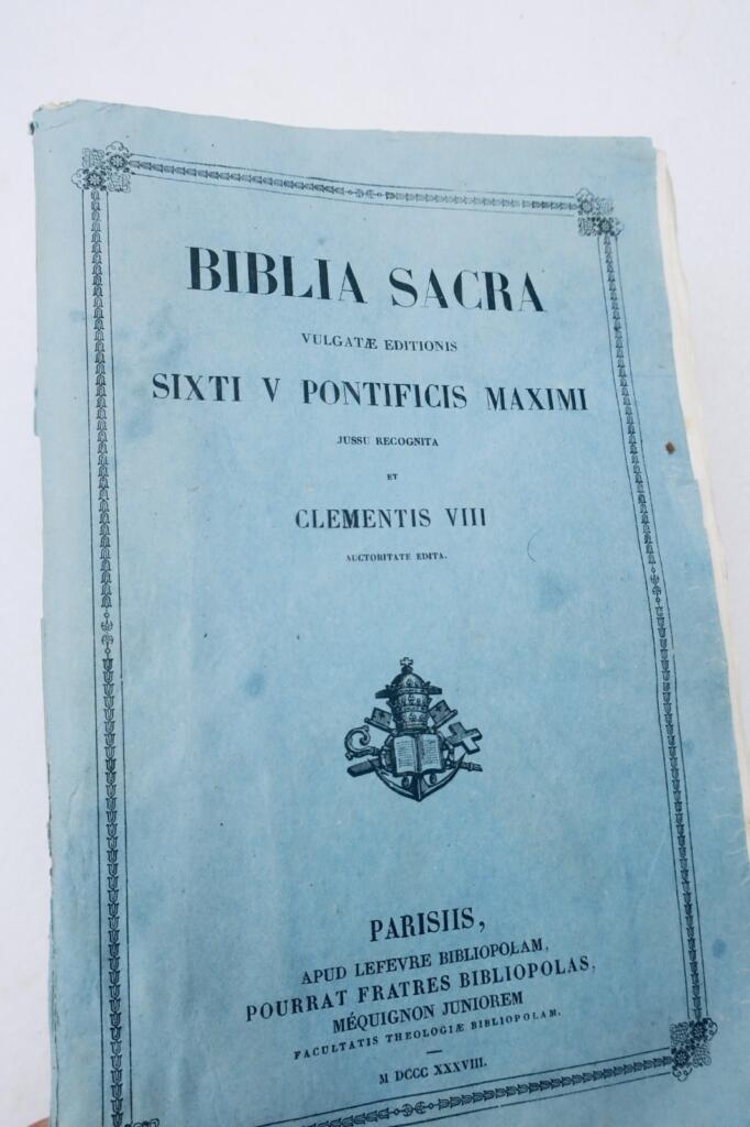 biblia sacra vulgatae editionis sixti V pontificis maximi…Clementis VIII 1838