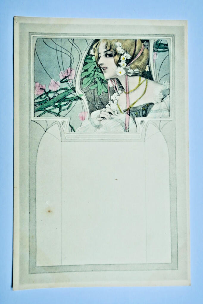 art nouveau jeune femme 1904