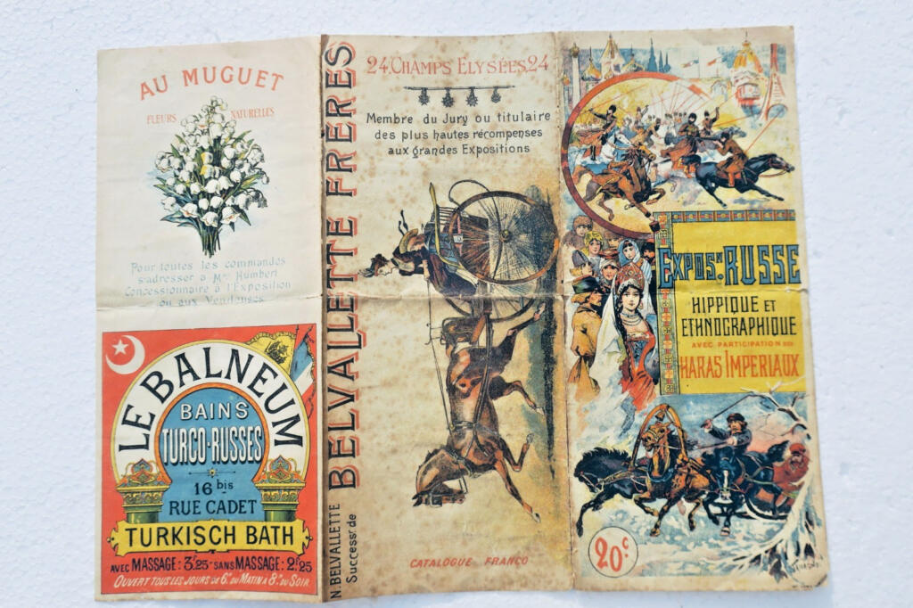 russie Belvallette exposition russe HARAS IMPERIAUX caroussel 31 x 23 cm
