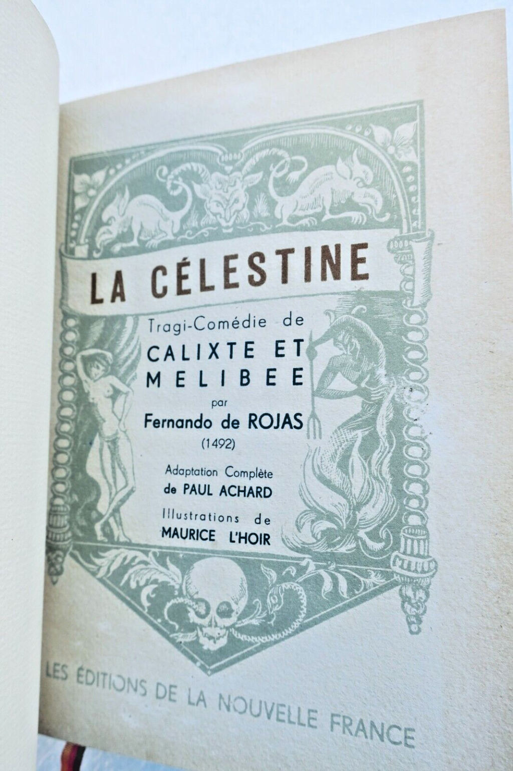 Rare 1943 edition of 'La Célestine' with illustrations