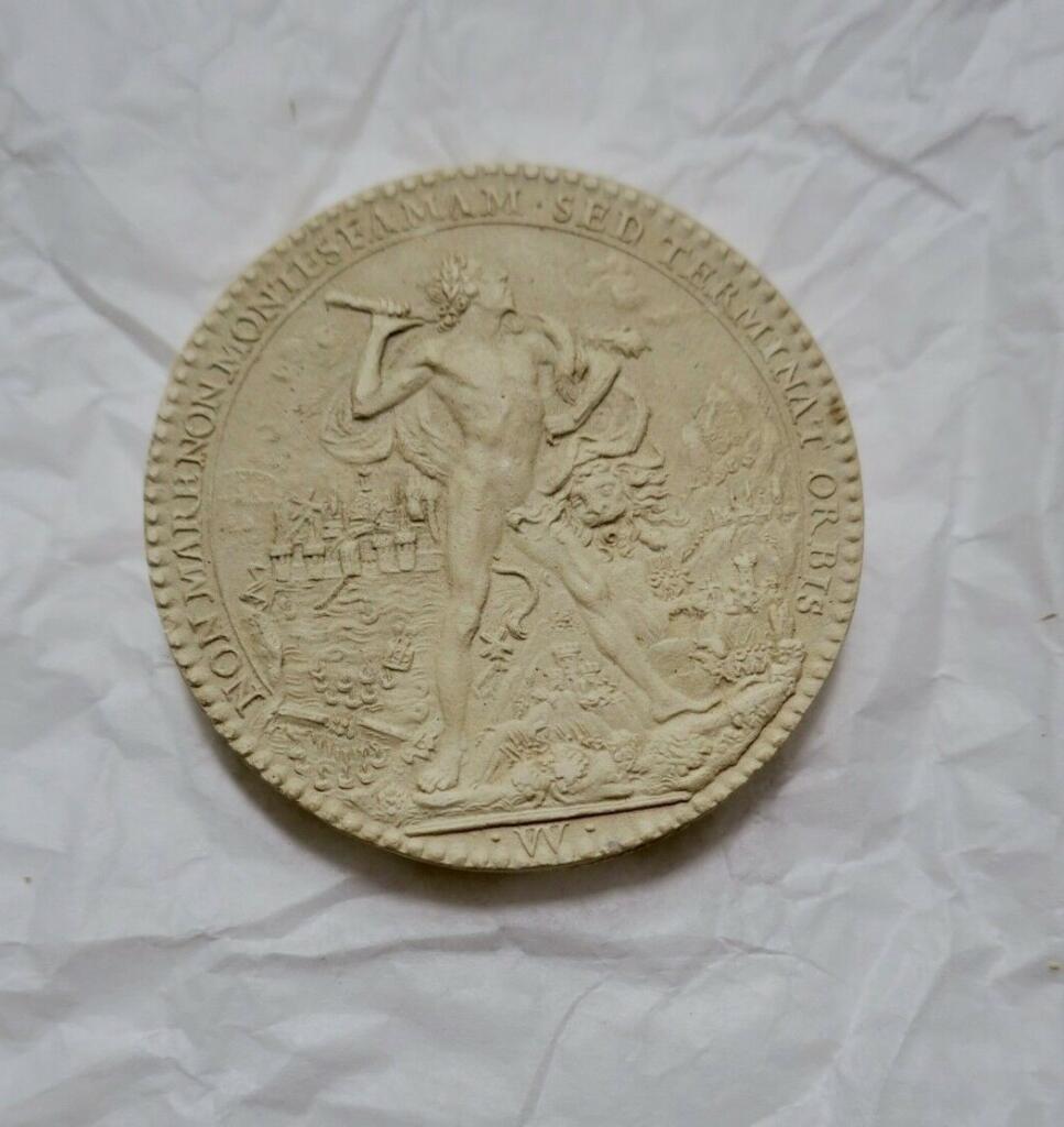 Gipsmedaille, 40 mm