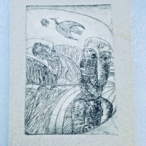 Eau-forte 96 x 140 mm.