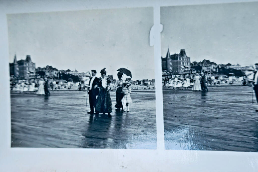 勒阿弗尔资产阶级海滩1907年8月立体照片8张套