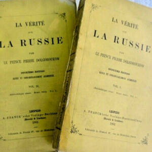 Russie Dolgoroukow La Vérite sur La Russie 1861