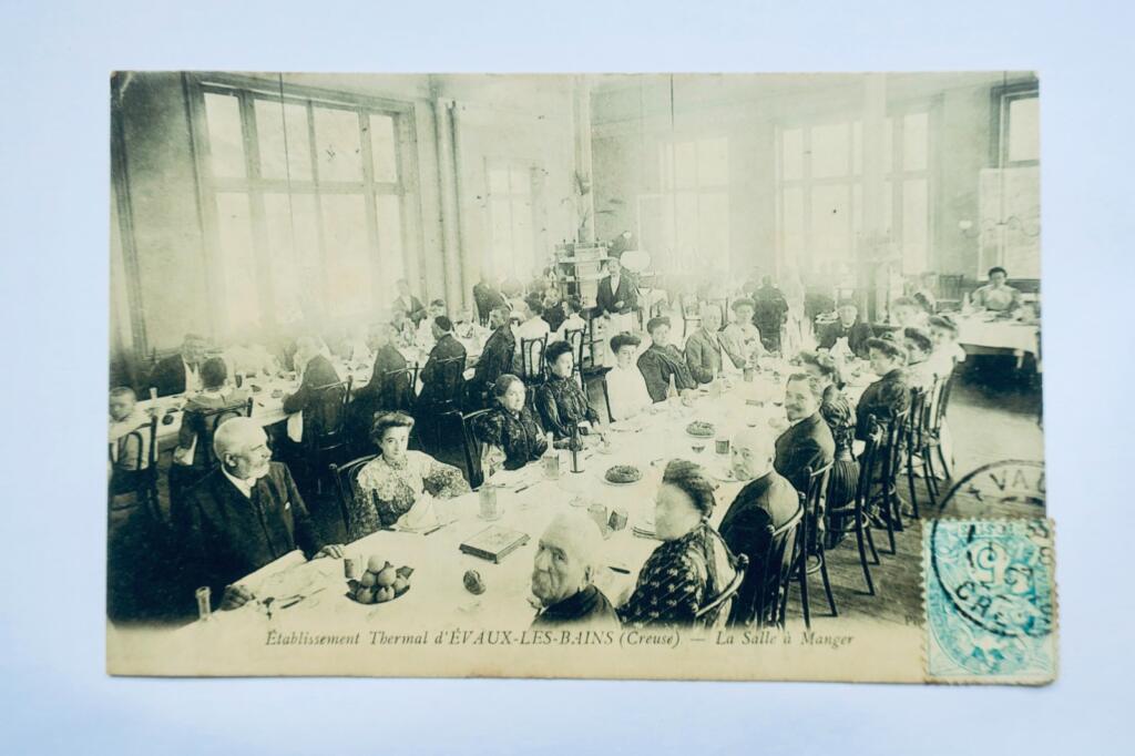 Evaux-les-Bains Dining Room scene, 1907