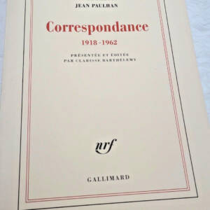 BRETON PAULHAN CORRESPONDANCE 1918-1962