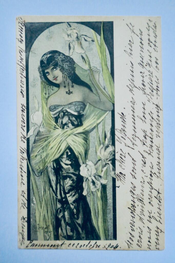 Darstellung einer jungen Frau im Jugendstil