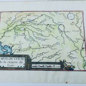 Original XVIIth Century Loire Map