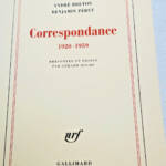 BRETON (André) - PERET (Benjamin). Correspondance 1920-1959