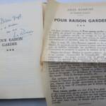 Jules Romains: 'Zum Behalten' mit Widmung des Autors