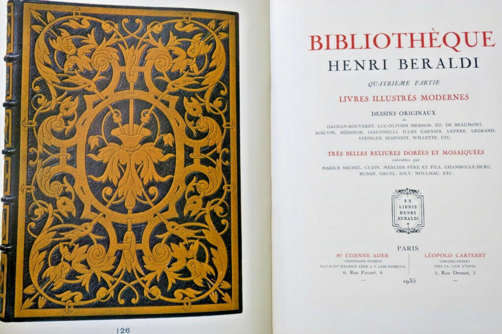 Bibliothek Henri Beraldi, modern illustrierte Bücher