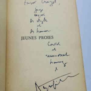 PEYREFITTE (Roger). Jeunes proies + dédicace
