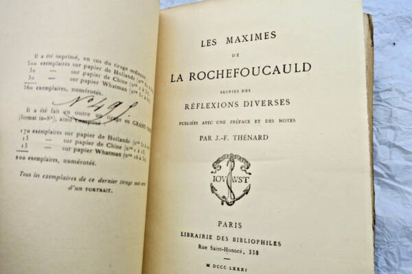 Maximen von La Rochefoucauld mit Anmerkungen