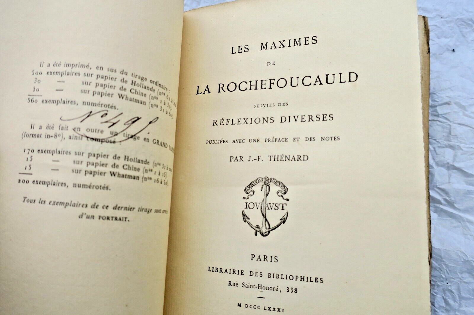 Maximen von La Rochefoucauld mit Anmerkungen - Image 3