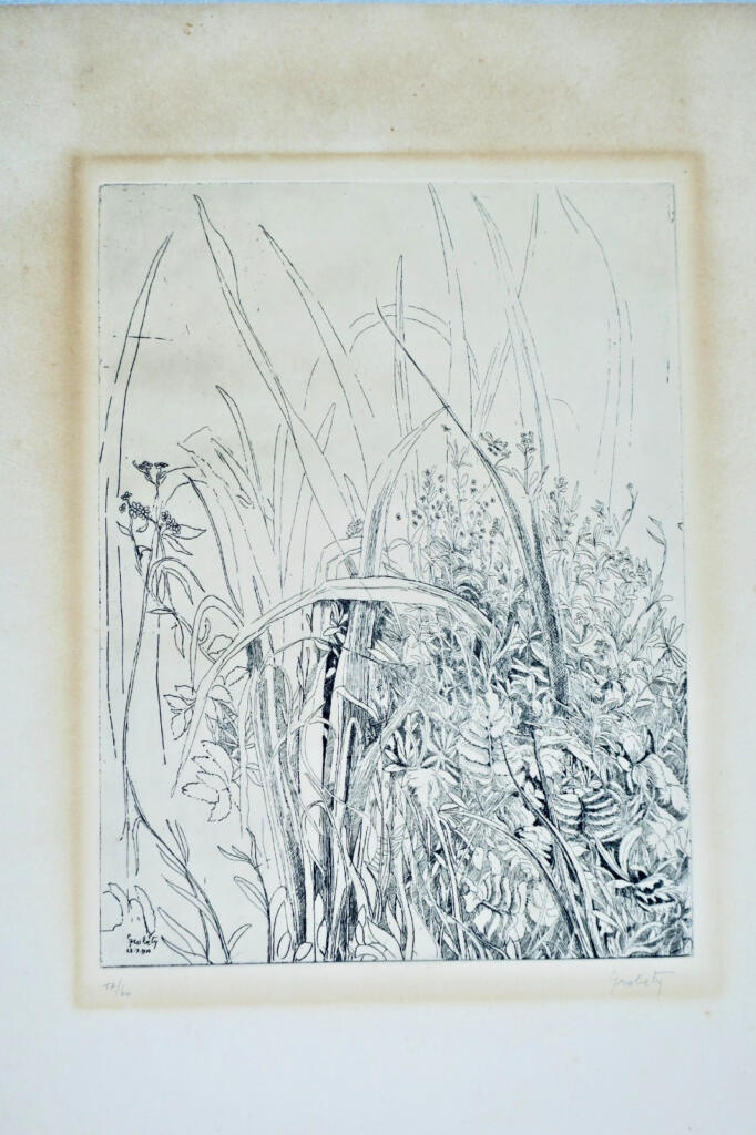 克劳德·格罗贝提签名版画