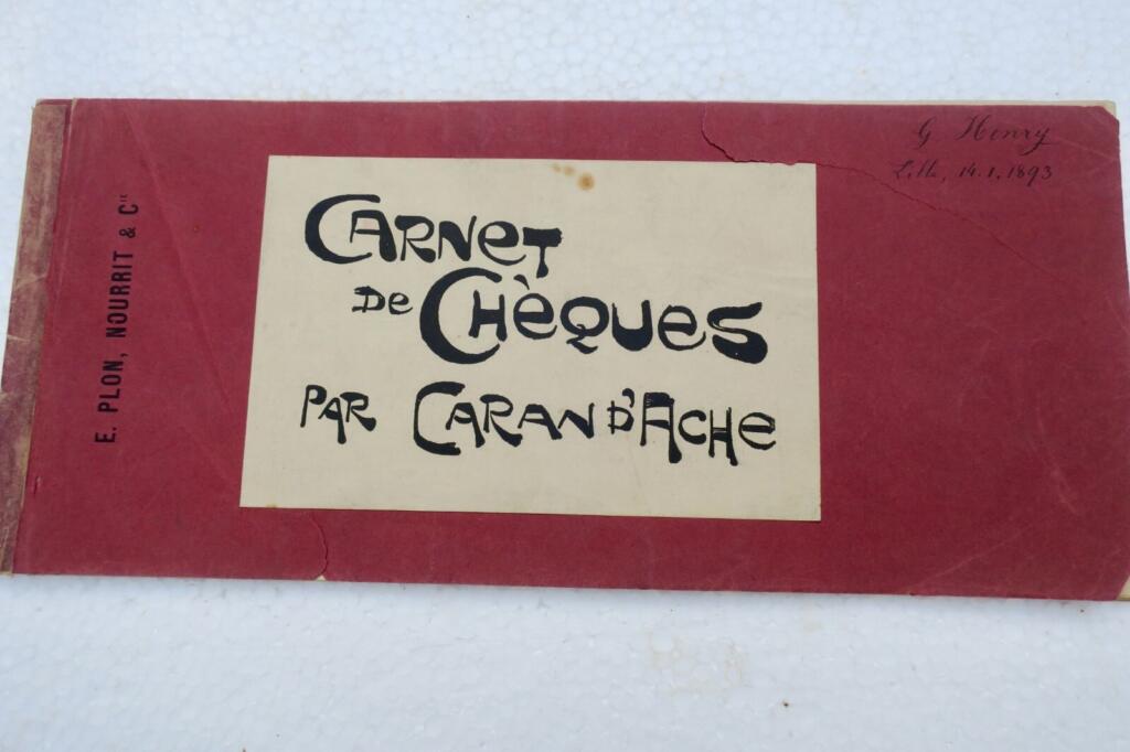 Original checkbook by CARAN D'ACHE