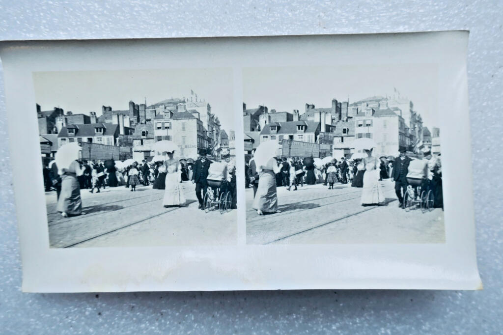 勒阿弗尔博物馆周边立体视图卡 1907年