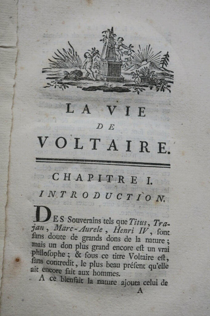 Voltaires Leben von Duvernet, 1786