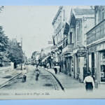 Arcachon Strandpromenaden und Geschäfte