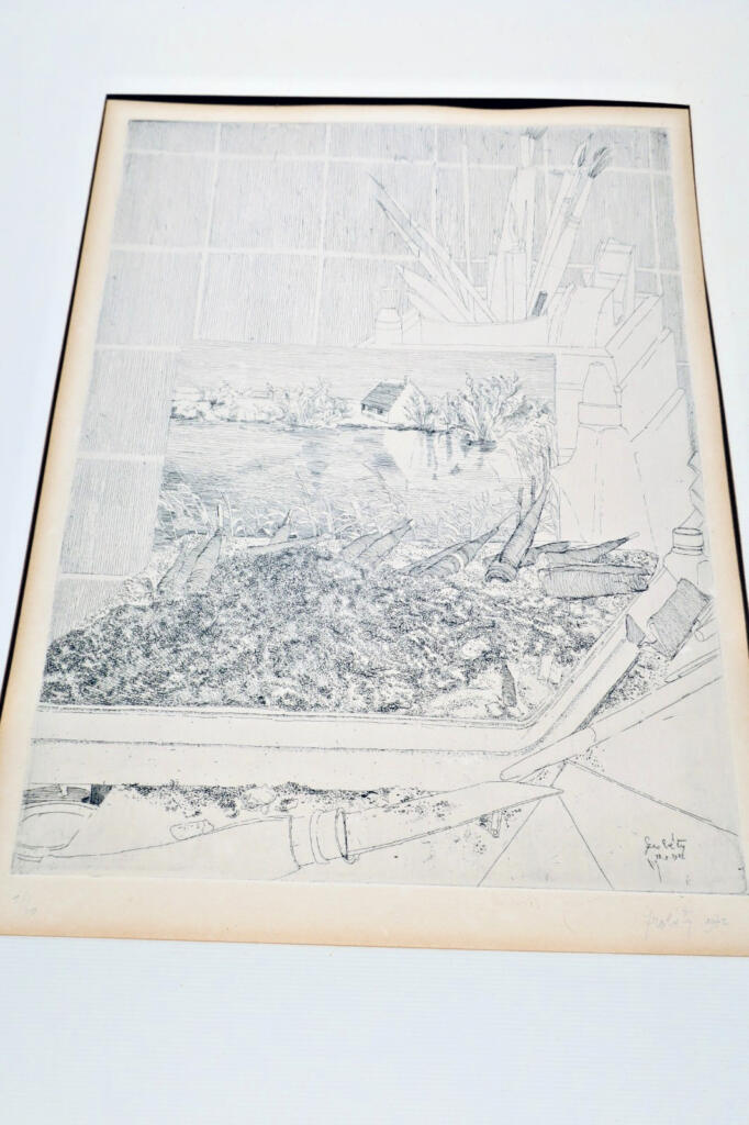Claude Grobéty eau-forte 1972