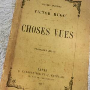 HUGO Victor Choses Vues 1888