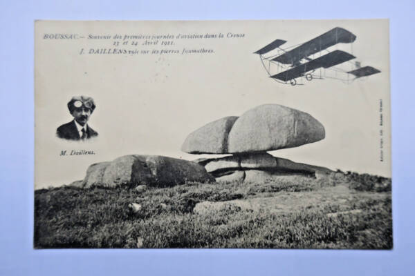 BOUSSAC souvenir des premières journées d'aviation dans la creuse 23