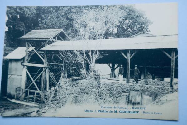 BARLEST usine à plâtre de M. Clouchet, puits et fours