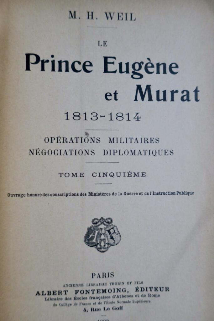 歐仁親王與繆拉:1813-1814年軍事行動與外交談判
