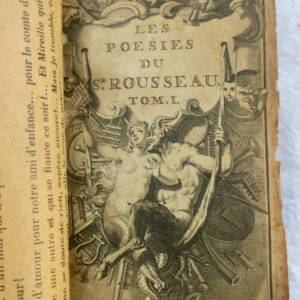 ROUSSEAU, Jean-Baptiste. Les Oeuvres du Sr Rousseau