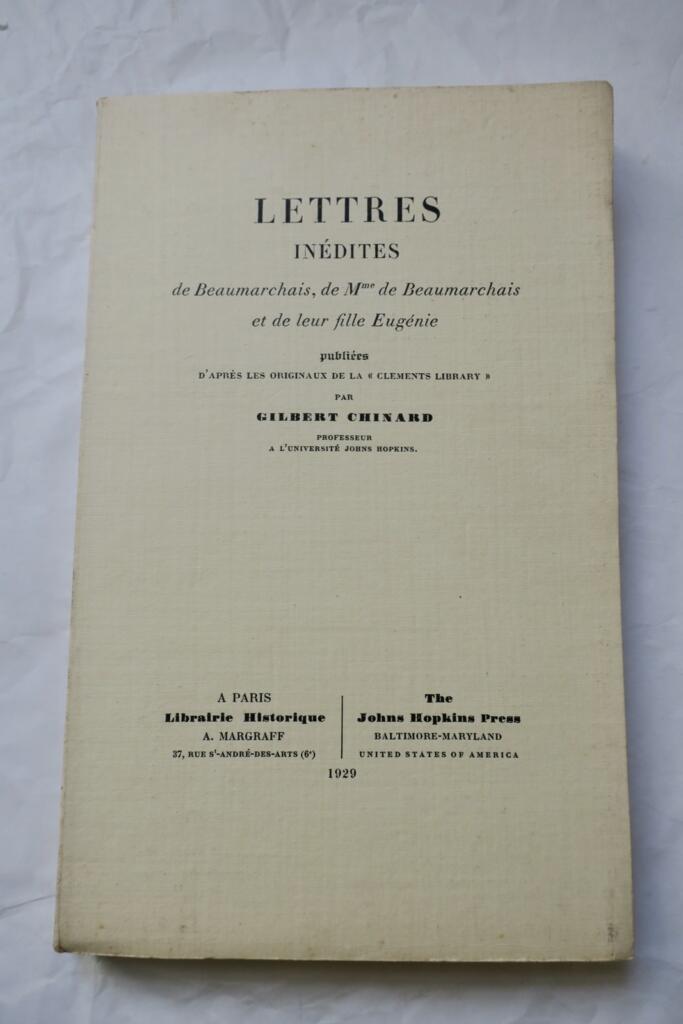 Unpublished Correspondence of Beaumarchais