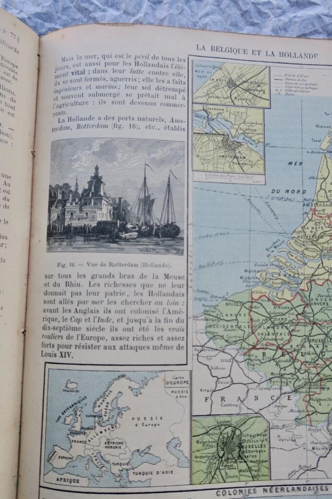 Geographie-Studie über fünf Weltteile