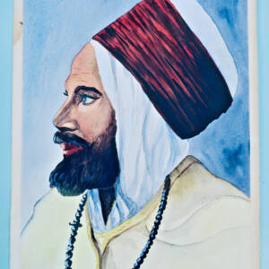 ISLAM Aquarelle originale 18,5 x 25,5 cm. signée G. Dobrovolsky