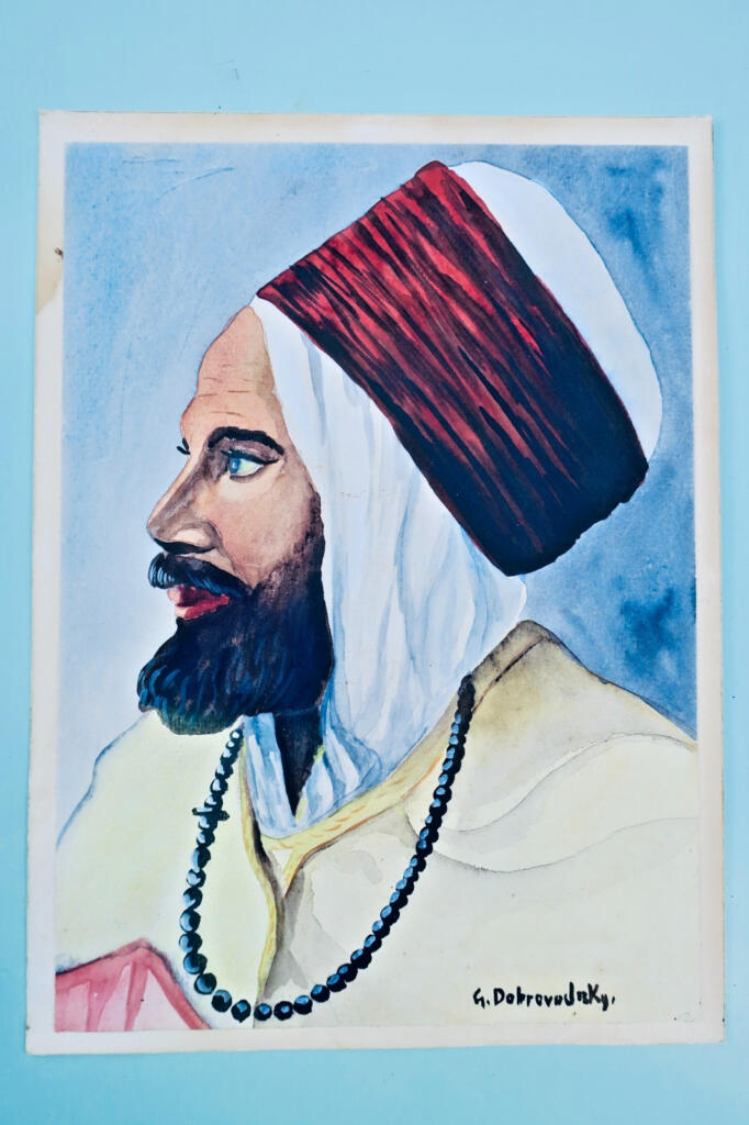 Islam - Original watercolor by G. Dobrovolsky